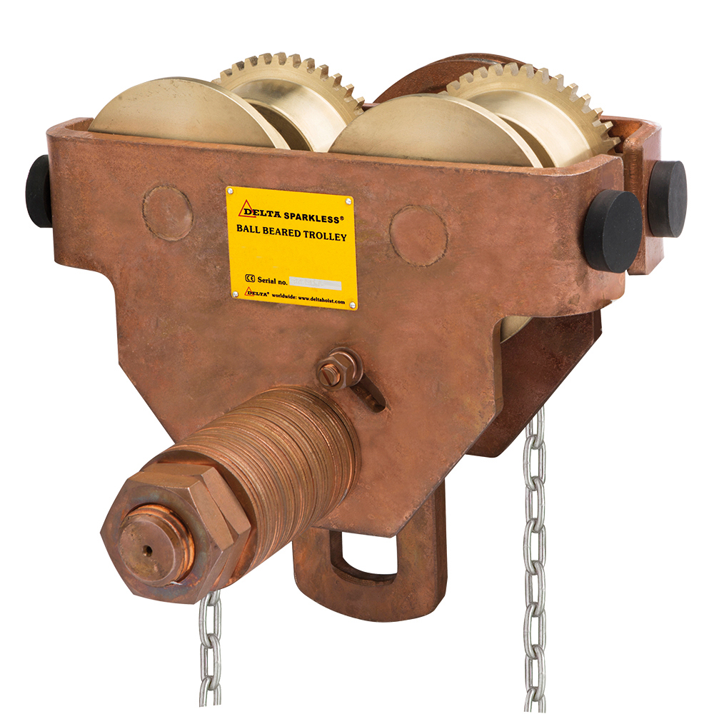 Funkenarmes Haspelfahrwerk